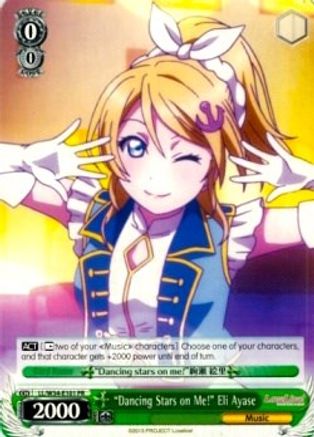 "Dancing Stars on Me!" Eli Ayase (LL/W34-E101 PR) - Love Live! Vol. 2