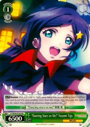 "Dancing Stars on Me!" Nozomi Tojo (LL/W34-E102 PR) - Love Live! Vol. 2