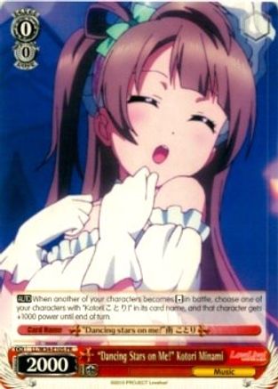 "Dancing Stars on Me!" Kotori Minami (LL/W34-E105 PR) - Love Live! Vol. 2
