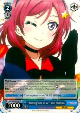 "Dancing Stars on Me!" Maki Nishikino (LL/W34-E108 PR) - Love Live! Vol. 2