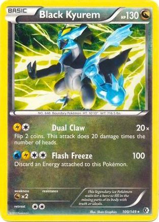 Black Kyurem (BW Boundaries Crossed) 100/149 - Deck Exclusives Holofoil