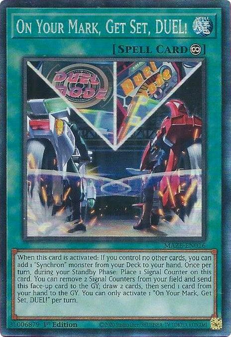 On Your Mark, Get Set, DUEL! [MAZE-EN016] Collector's Rare - Josh's Cards