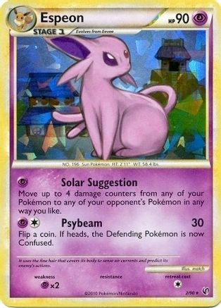 Espeon (HGSS Undaunted - Cracked Ice Holo) 002/090 - Deck Exclusives Holofoil