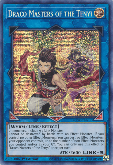 Draco Masters of the Tenyi [MP20-EN205] Prismatic Secret Rare - Josh's Cards