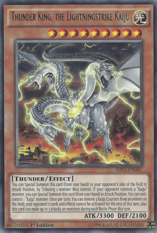 Thunder King, the Lightningstrike Kaiju [SHVI-EN087] Rare - Josh's Cards