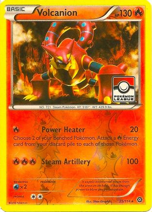 Volcanion (Pokemon League) 025/114 - League & Championship Cards Reverse Holofoil