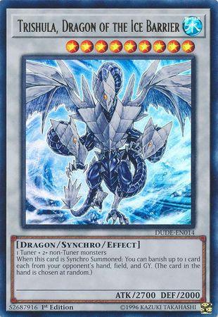 Trishula, Dragon of the Ice Barrier [DUDE-EN014] Ultra Rare - Josh's Cards