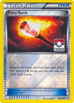 Fiery Torch (Pokemon League) 089/106 - League & Championship Cards Reverse Holofoil