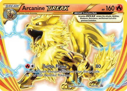 Pokemon: Arcanine Break Promo XY180 - Moderate Play