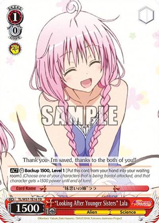 "Looking After Younger Sisters" Lala (TL/W37-TE16 TD) - To Loveru Darkness 2nd
