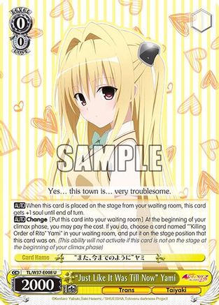 "Just Like It Was Till Now" Yami (TL/W37-E008 U) - To Loveru Darkness 2nd