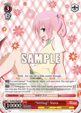 "Sitting" Nana (TL/W37-E064 R) - To Loveru Darkness 2nd