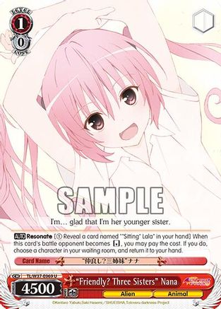 "Friendly? Three Sisters" Nana (TL/W37-E069 U) - To Loveru Darkness 2nd