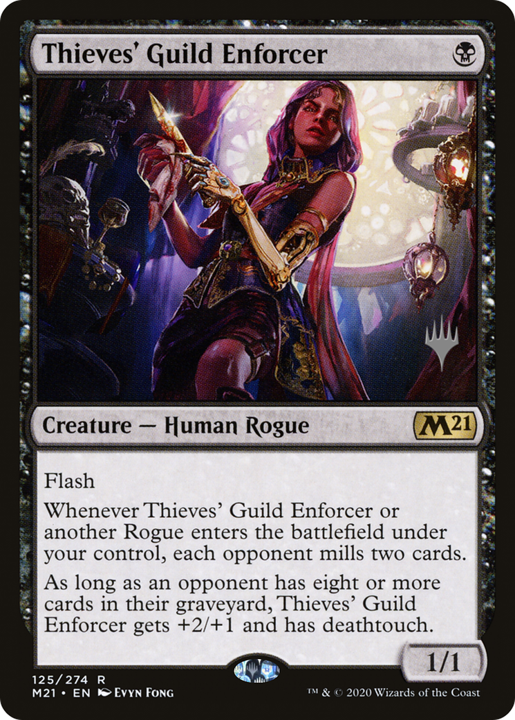 Thieves' Guild Enforcer (PPM21-125P) - Core Set 2021 Promos Foil