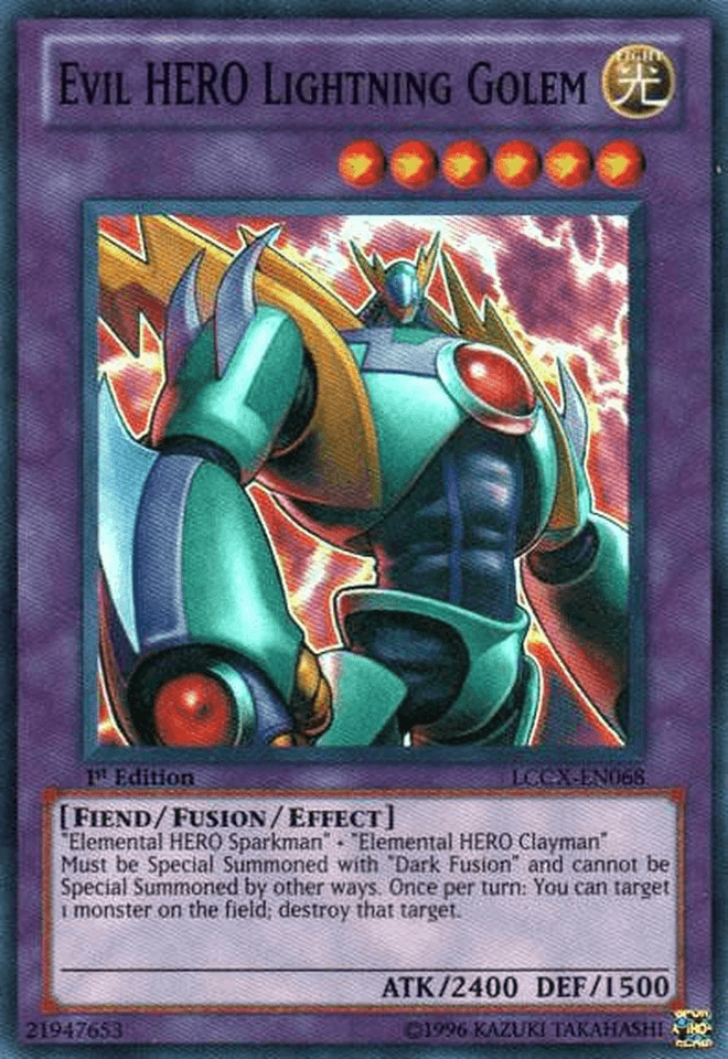 Evil HERO Lightning Golem [LCGX-EN068] Super Rare - Josh's Cards