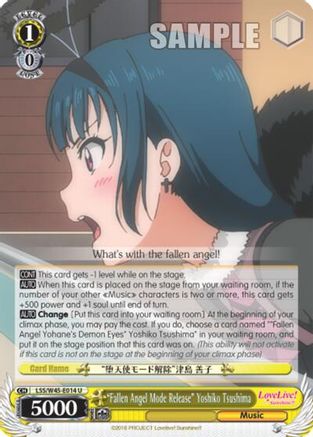 "Fallen Angel Mode Release" Yoshiko Tsushima (LSS/W45-E014) - Love Live! Sunshine!!