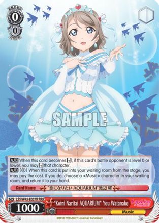 "Koini Naritai AQUARIUM" You Watanabe (RRR) (LSS/W45-E037R RRR) - Love Live! Sunshine!!