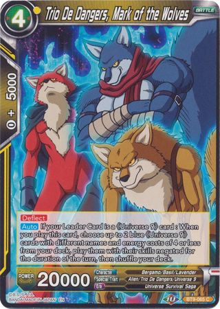 Trio De Dangers, Mark of the Wolves (Reprint) (BT9-065) [Battle Evolution Booster] Parallel Foil