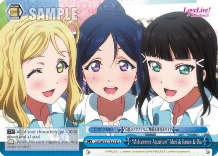 "Midsummer Aquarium" Mari & Kanan & Dia (LSS/W45-TE22 TD) - Love Live! Sunshine!!