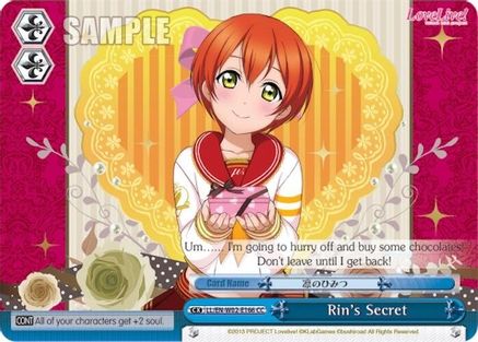 Rin's Secret (LL/EN-W02-E166 CC) - Love Live! DX Vol.2