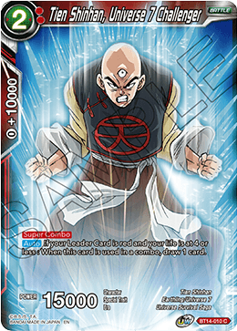 Tien Shinhan, Universe 7 Challenger (BT14-010) [Cross Spirits] Parallel Foil