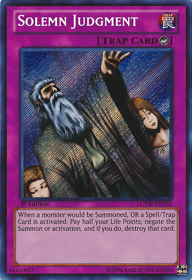 Solemn Judgment [LCYW-EN152] Secret Rare - Josh's Cards