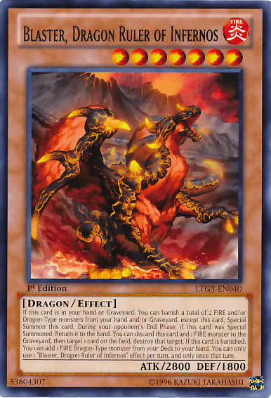 Blaster, Dragon Ruler of Infernos [LTGY-EN040] Rare - Josh's Cards