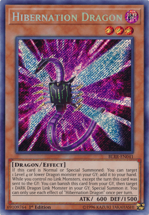 Hibernation Dragon [BLRR-EN041] Secret Rare - Josh's Cards