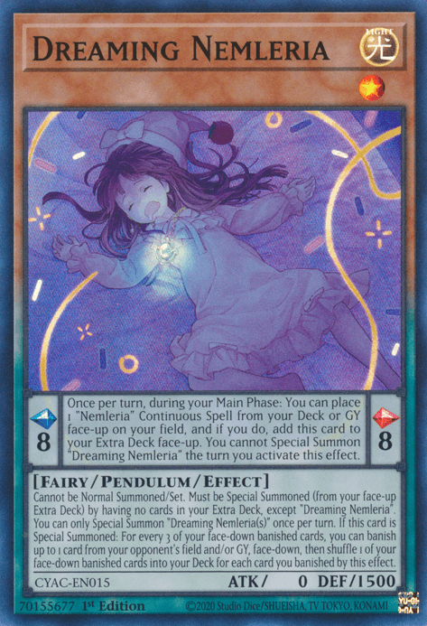 Dreaming Nemleria [CYAC-EN015] Super Rare - Josh's Cards
