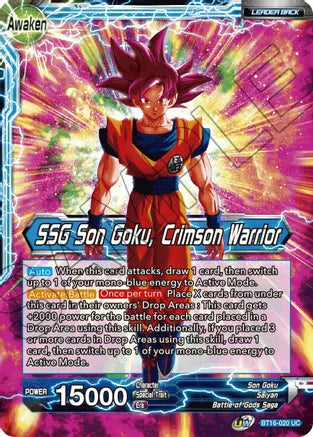 Son Goku // SSG Son Goku, Crimson Warrior (BT16-020) [Realm of the Gods] Parallel Foil