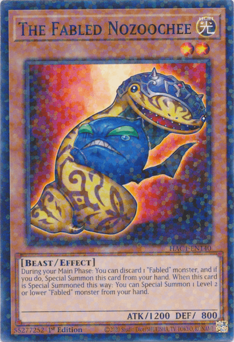 The Fabled Nozoochee (Duel Terminal) [HAC1-EN140] Common - Josh's Cards