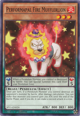 Performapal Fire Mufflerlion [SP15-EN024] Common - Josh's Cards