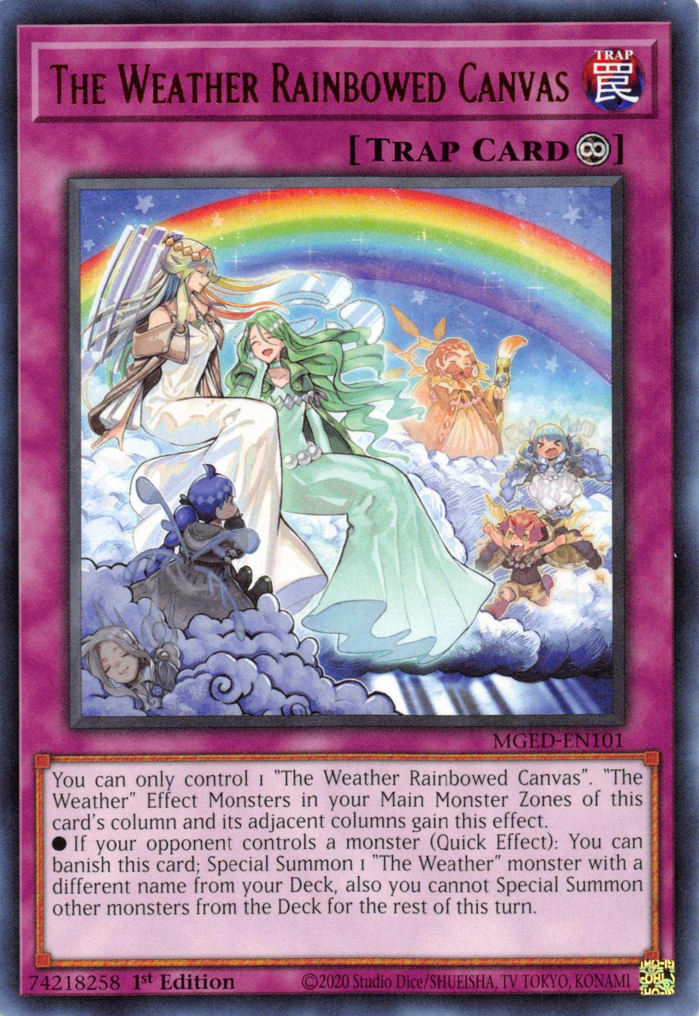 The Weather Rainbowed Canvas [MGED-EN101] Rare - Josh's Cards