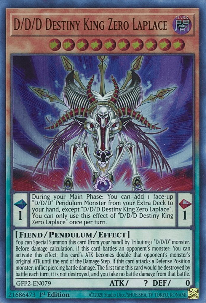 D/D/D Destiny King Zero Laplace [GFP2-EN079] Ultra Rare - Josh's Cards