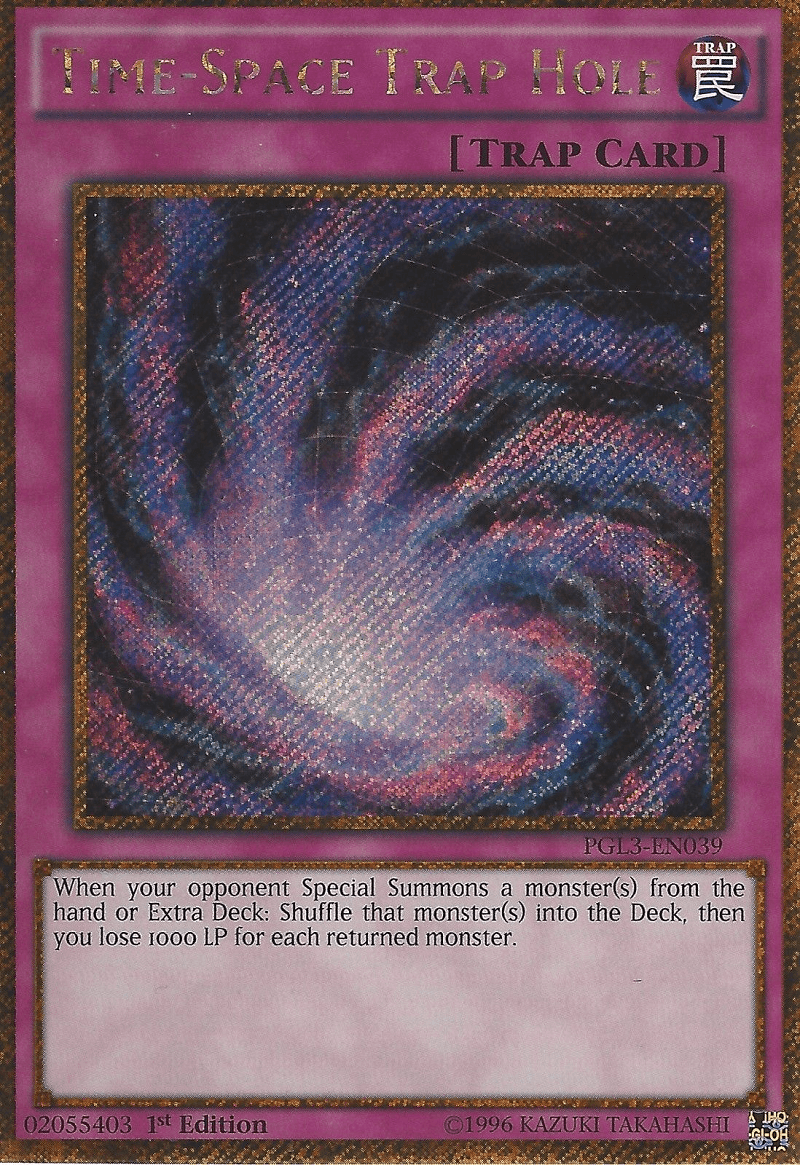 Time-Space Trap Hole [PGL3-EN039] Gold Secret Rare - Josh's Cards