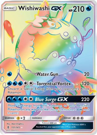 Wishiwashi-GX [151] (Guardians Rising) Holofoil