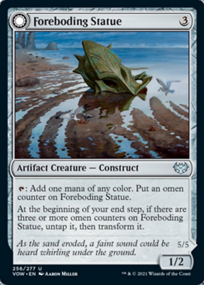 Foreboding Statue // Forsaken Thresher (VOW-256) - Innistrad: Crimson Vow: (Double Faced Transform) Foil