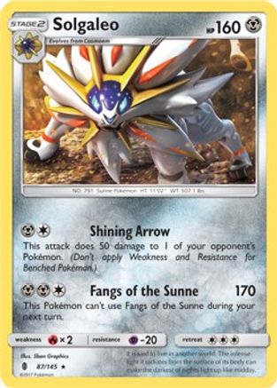 Solgaleo (SM Guardians Rising) 087/145 - Deck Exclusives Holofoil