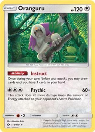 Oranguru (SM Base Set) 113/149 - Deck Exclusives
