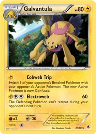 Galvantula (XY Phantom Forces) 027/119 - Deck Exclusives Holofoil