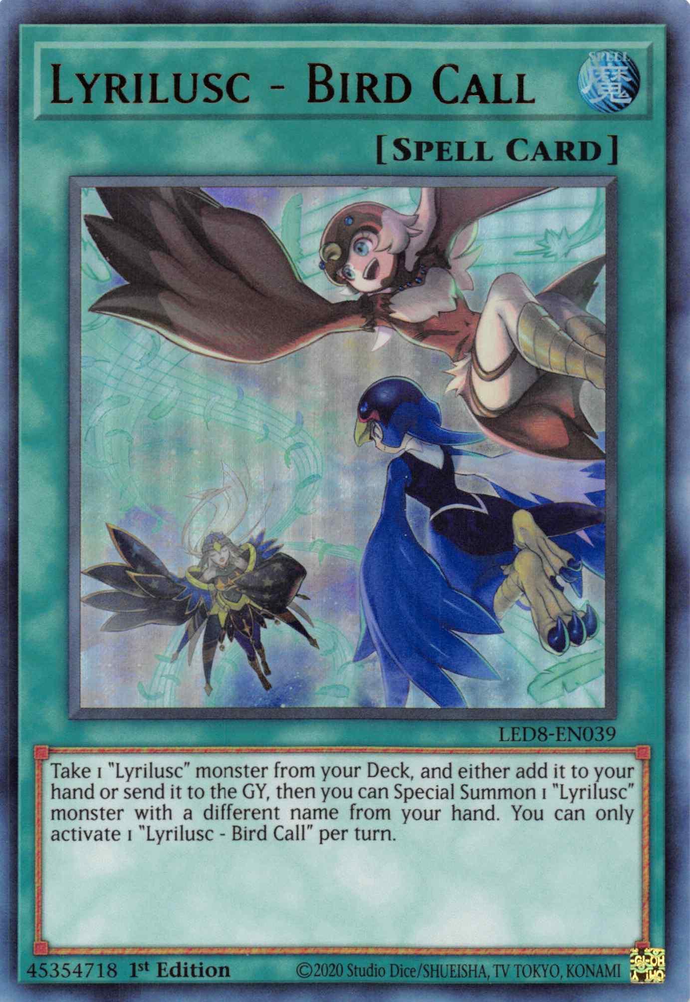 Lyrilusc - Bird Call [LED8-EN039] Ultra Rare - Josh's Cards