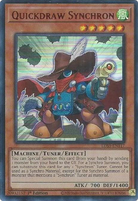 Quickdraw Synchron (Red) [LDS3-EN117] Ultra Rare - Josh's Cards