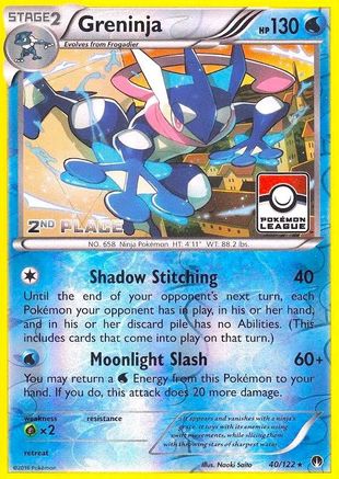 Greninja 040/122 - League & Championship Cards - Reverse Holofoil