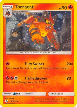 Torracat (Cosmos Holo) 025/149 - League & Championship Cards Holofoil
