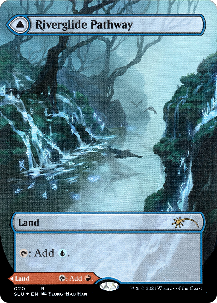 Riverglide Pathway // Lavaglide Pathway (SLU-020) - Secret Lair: Ultimate Edition: (Showcase) (Borderless) Foil