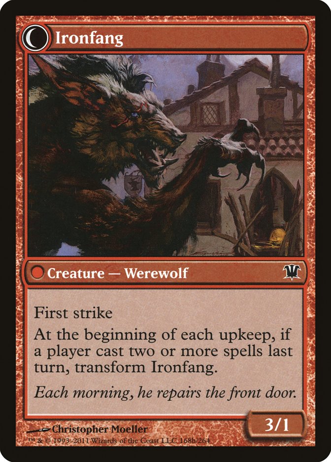 Village Ironsmith // Ironfang (ISD-168) - Innistrad: (Double Faced Transform) Foil