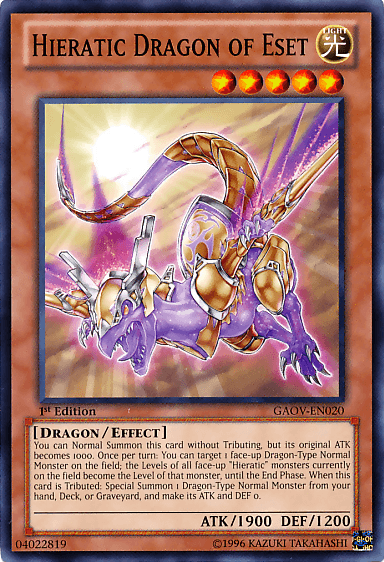 Hieratic Dragon of Eset [GAOV-EN020] Common - Josh's Cards