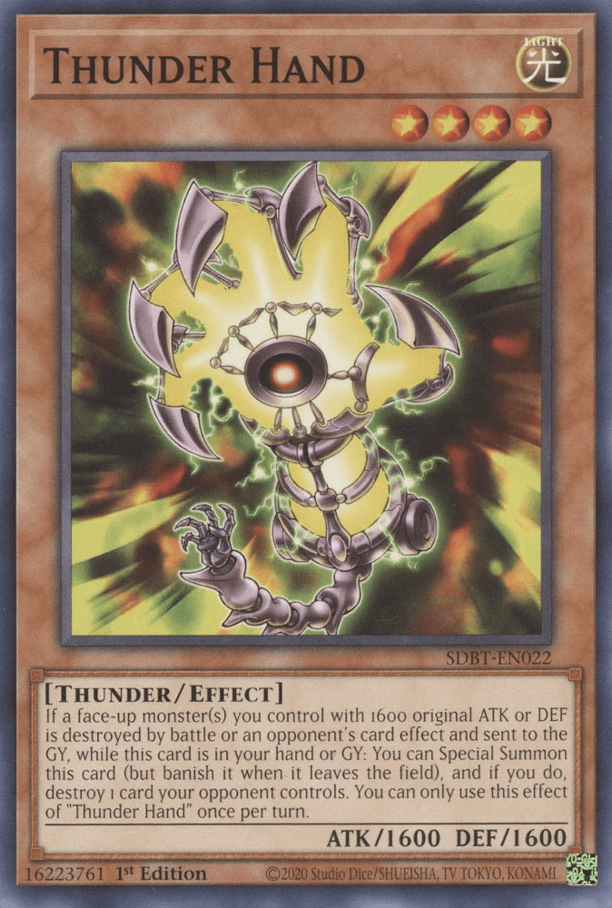 Thunder Hand [SDBT-EN022] Common - Josh's Cards