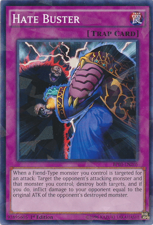 Hate Buster [BP03-EN205] Shatterfoil Rare - Josh's Cards