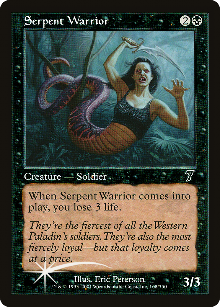 Serpent Warrior [Seventh Edition] Foil